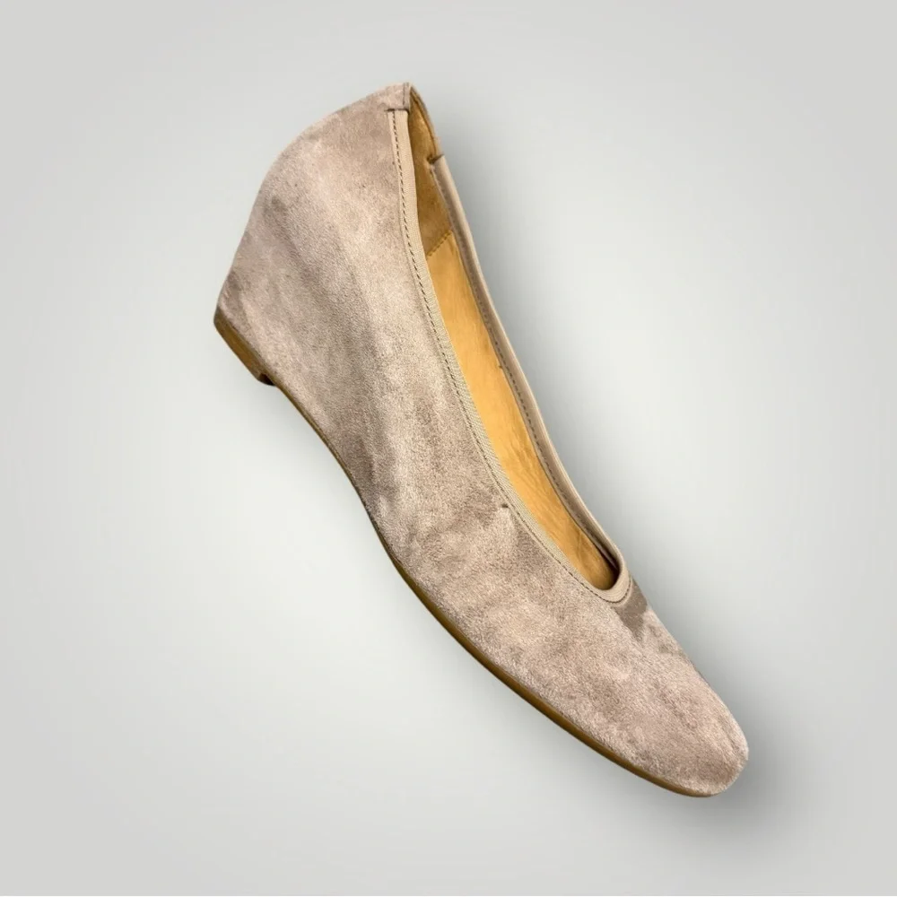 Gabor Chloe Ballet Wedge Tan Sz UK‎ 5 US 7.5